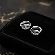Créoles Rhinestone - CRISTAL & ZIRCON
