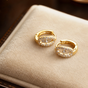 Créoles Rhinestone - CRISTAL & ZIRCON