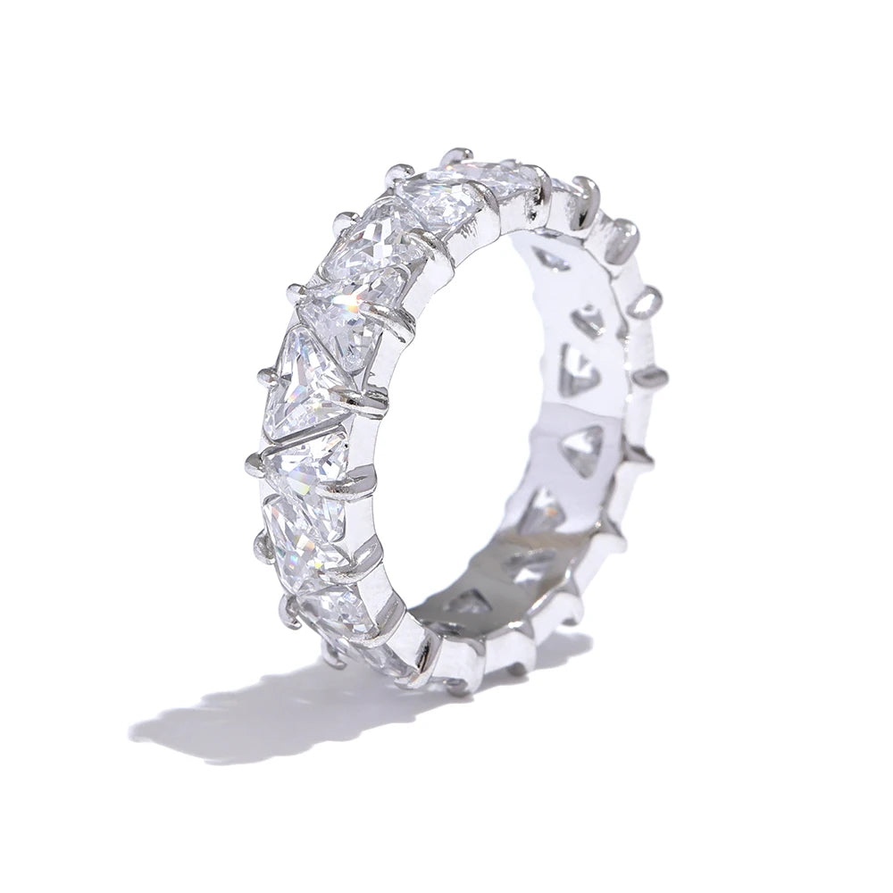 Bague Cœur Éternité - CRISTAL & ZIRCON