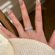 Anneau Ajustable Serti - CRISTAL & ZIRCON