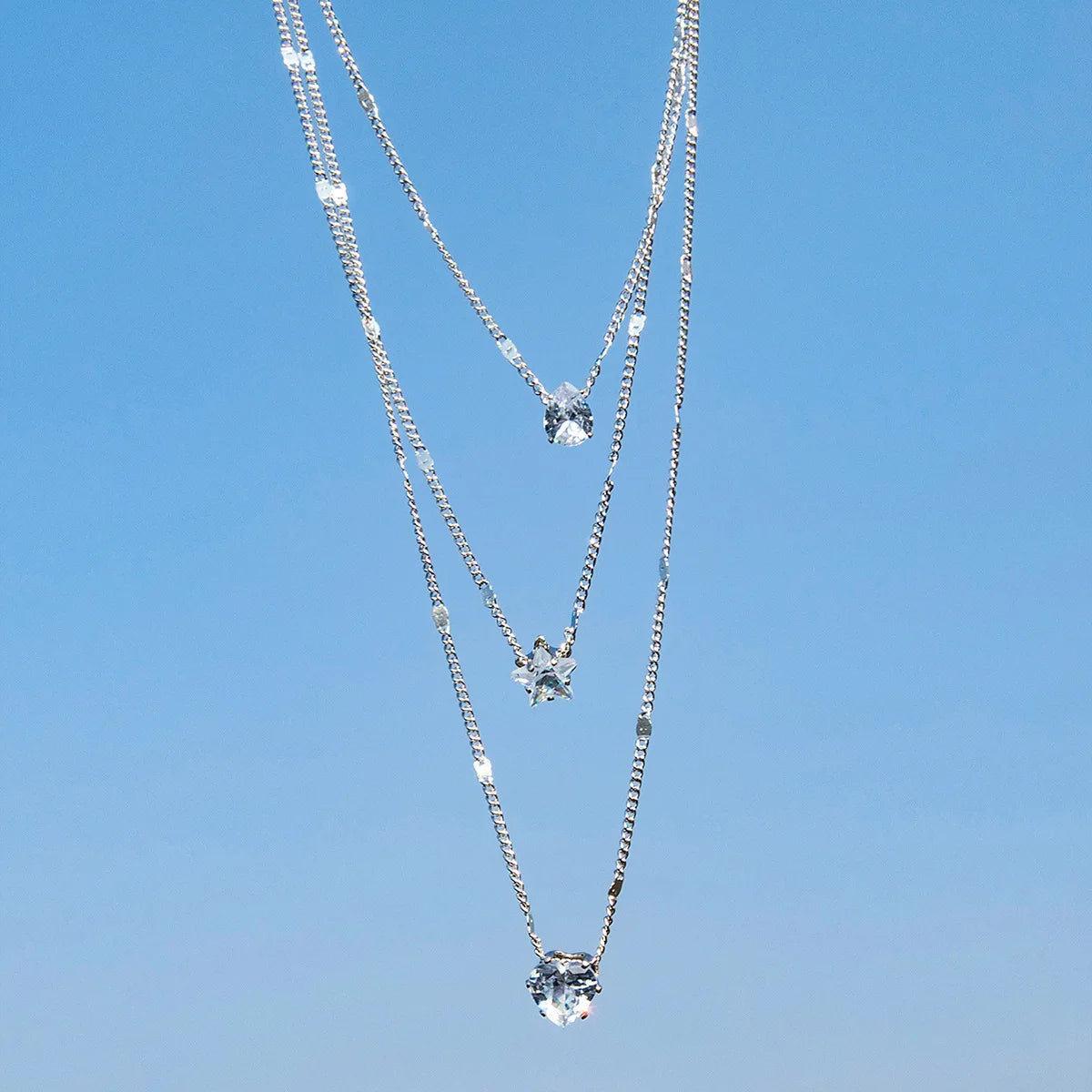 Collier Triple Rang - CRISTAL & ZIRCON
