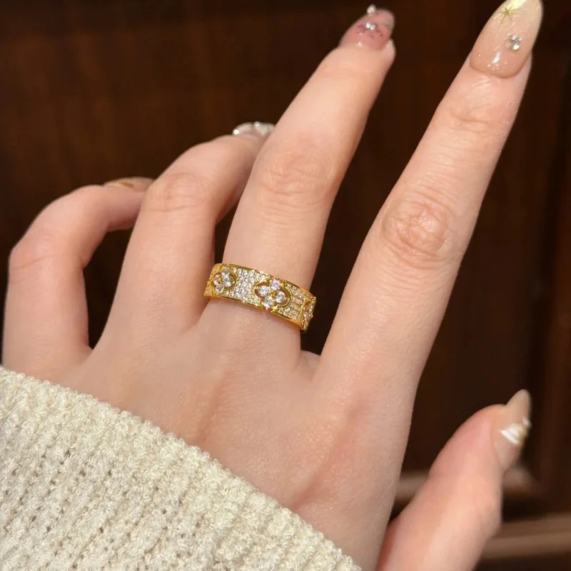 Anneau Ajustable Serti - CRISTAL & ZIRCON