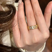 Anneau Ajustable Serti - CRISTAL & ZIRCON