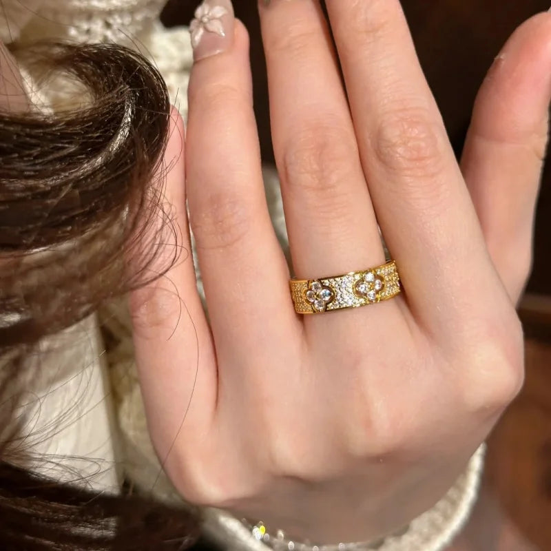 Anneau Ajustable Serti - CRISTAL & ZIRCON