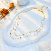 Collar Doble de Perlas - SEYCHELLES
