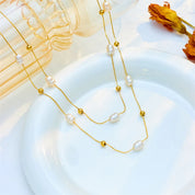Collar Doble de Perlas - SEYCHELLES