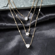 Collier Triple Rang - CRISTAL & ZIRCON