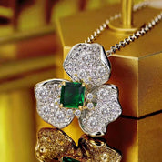Collar Flor con Circonitas - CRISTAL & ZIRCON