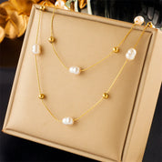 Collar Doble de Perlas - SEYCHELLES