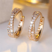 Aros Trenzados con Circonitas - CRISTAL & ZIRCON