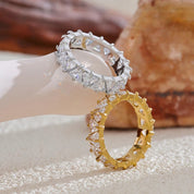 Bague Cœur Éternité - CRISTAL & ZIRCON