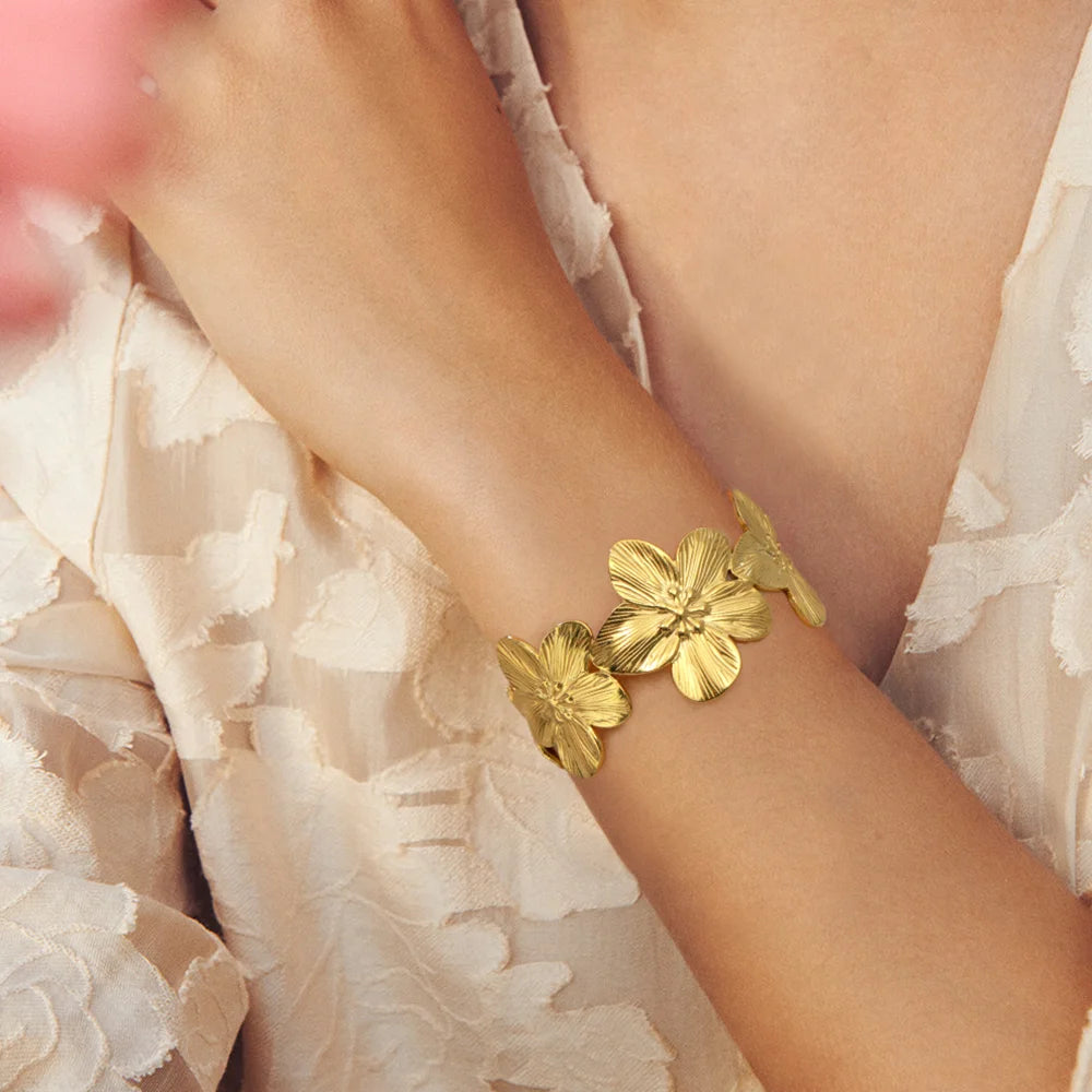 Brazalete Cuff Flor - NAWARA