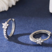 Créoles Étoile Serties - CRISTAL & ZIRCON