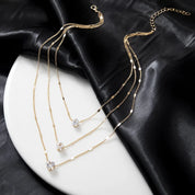 Collier Triple Rang - CRISTAL & ZIRCON