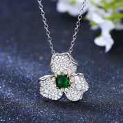 Collar Flor con Circonitas - CRISTAL & ZIRCON