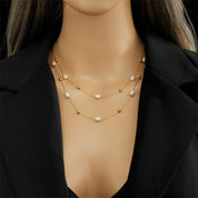 Collar Doble de Perlas - SEYCHELLES