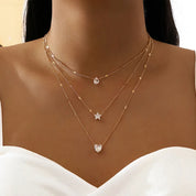 Collier Triple Rang - CRISTAL & ZIRCON
