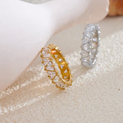Bague Cœur Éternité - CRISTAL & ZIRCON