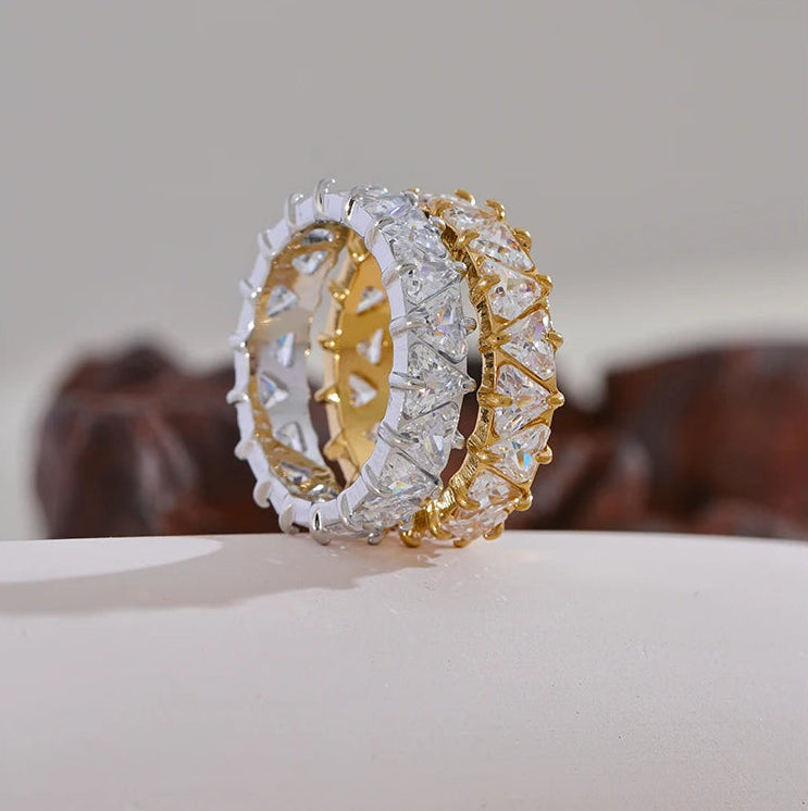 Bague Cœur Éternité - CRISTAL & ZIRCON