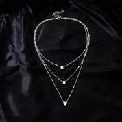 Collier Triple Rang - CRISTAL & ZIRCON
