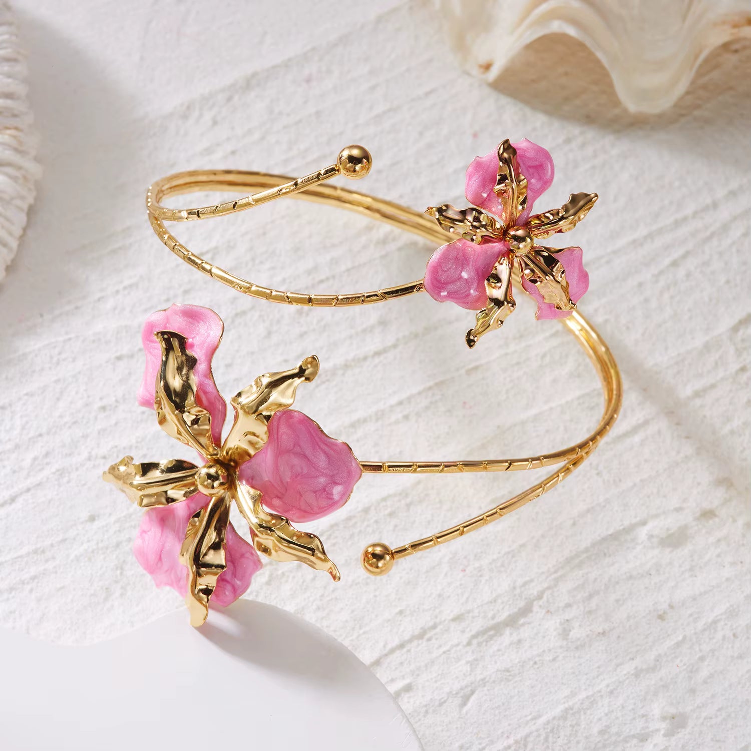 Bracelet Fleurs Spirale - NAWARA