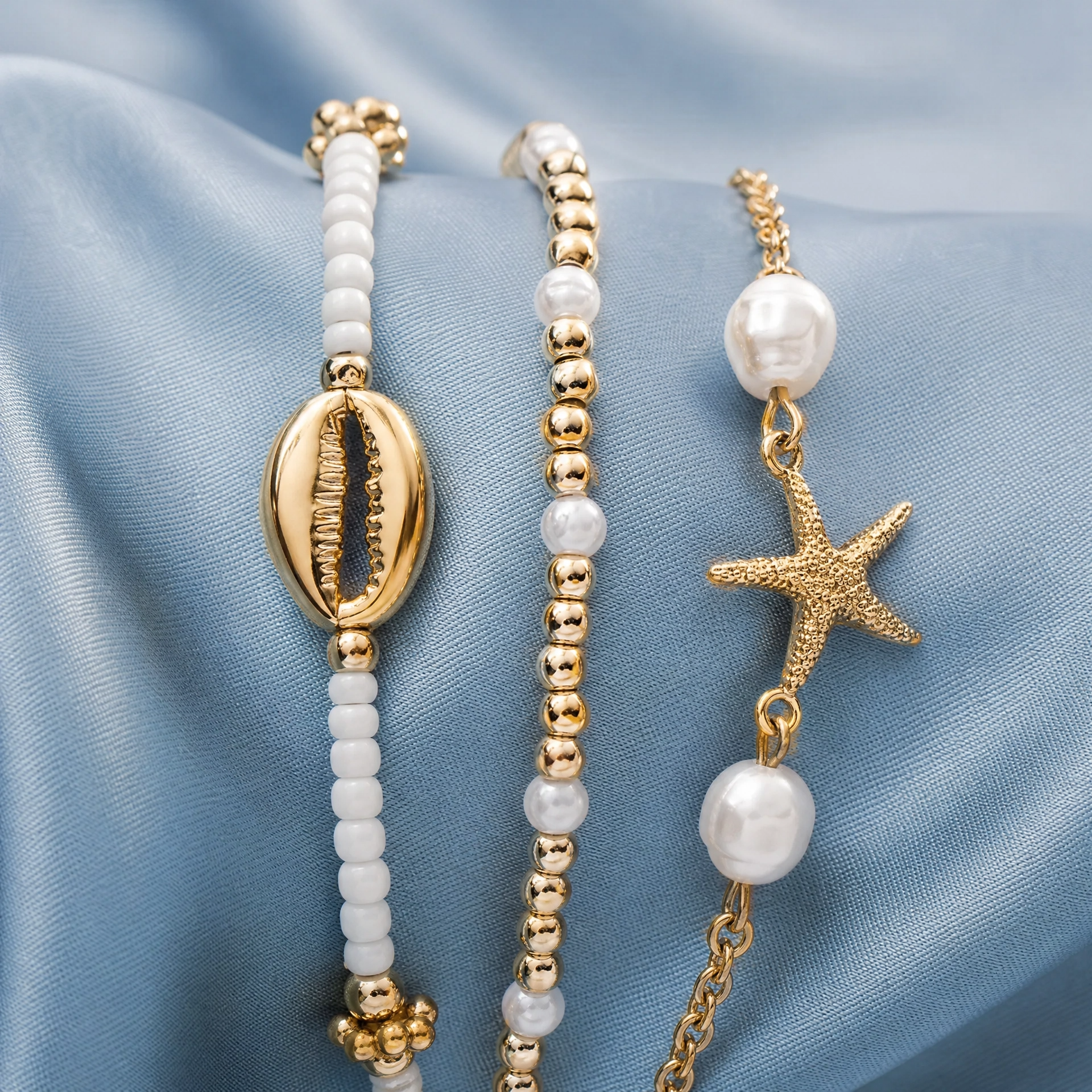 Trio Bracelets Coquillage - SEYCHELLES