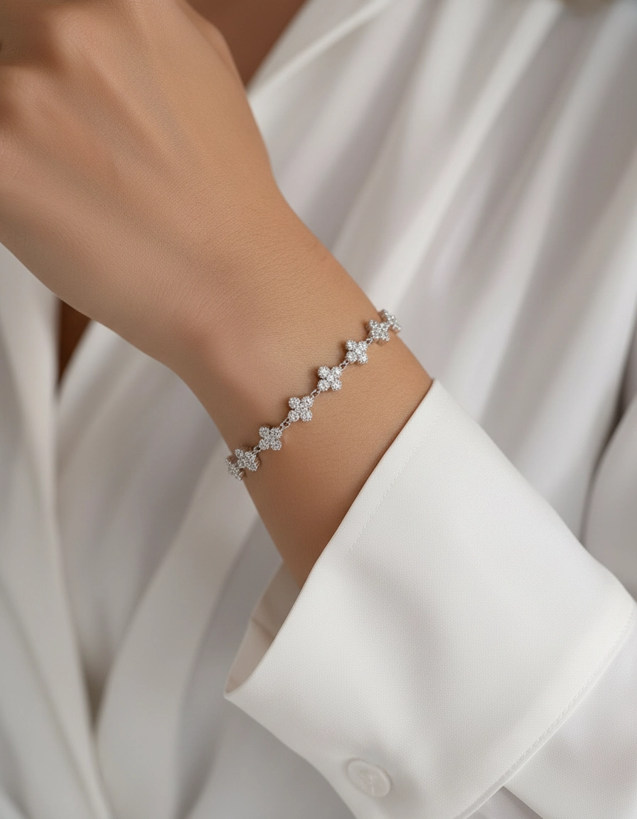 Bracelet Étoiles Serties - CRISTAL & ZIRCON
